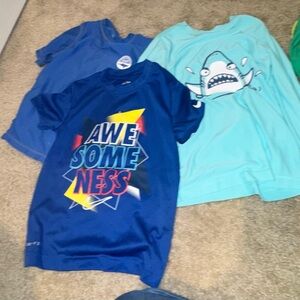 GAP Kids Blue and Teal Rashguards with Graphics